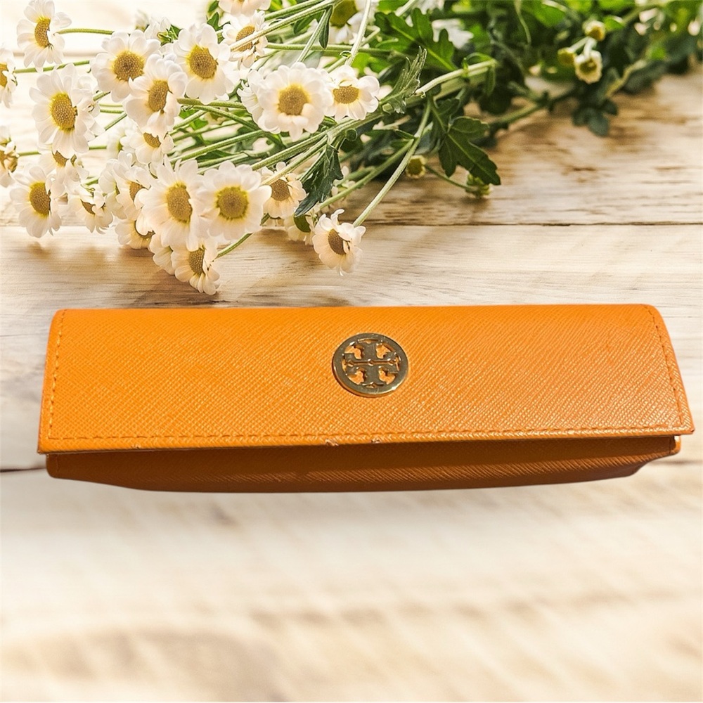 Tory Burch Tan Eye Glass Case